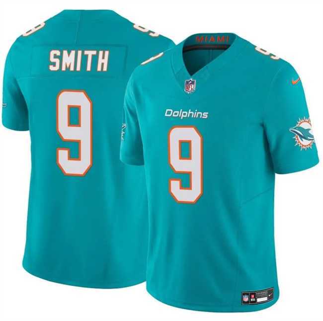 Men & Women & Youth Miami Dolphins #9 Jonnu Smith Aqua 2024 F.U.S.E Vapor Limited Stitched Jersey